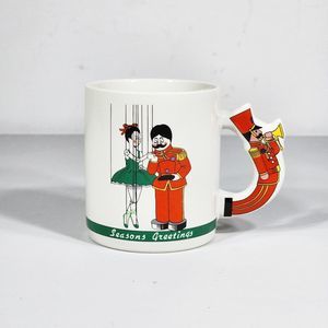 Vintage 1986 Seasons Greetings Holiday Mug Marionette & Soldier The Love Mug